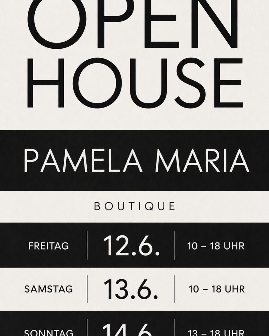 Open House – Plakat mit Terminen